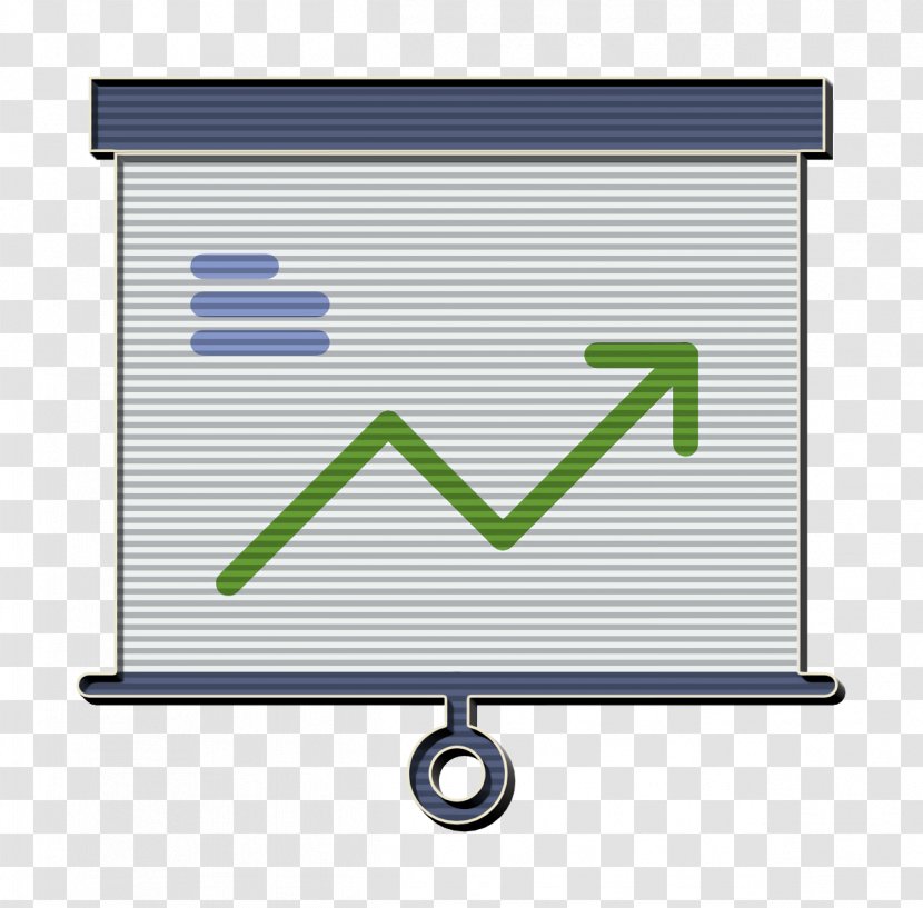 Chart Icon Presentation Business - Rectangle Signage Transparent PNG