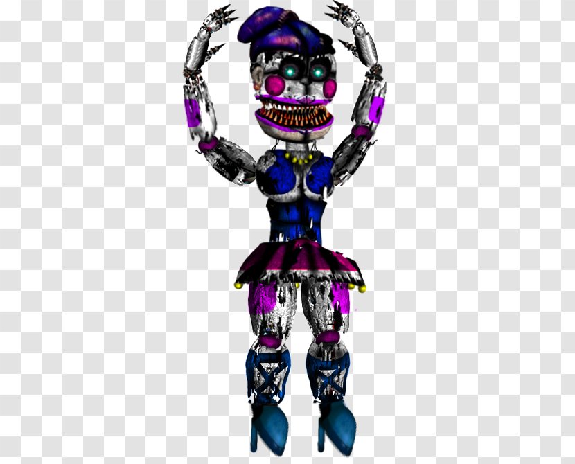 Five Nights At Freddy's: Sister Location Freddy's 4 Nightmare Jump Scare Animatronics - Toy - Purple Transparent PNG