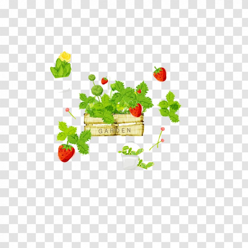 Strawberry Pie Cream Cake - Fruit - Cartoon Transparent PNG