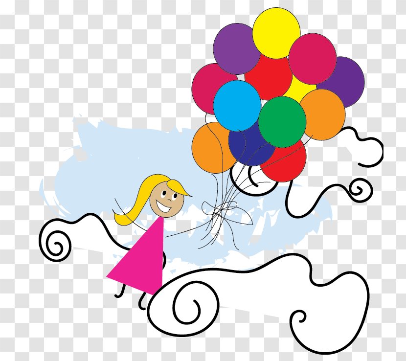 Illustration Clip Art Graphic Design Housekeeping Human Behavior - Catch Balloons Transparent PNG