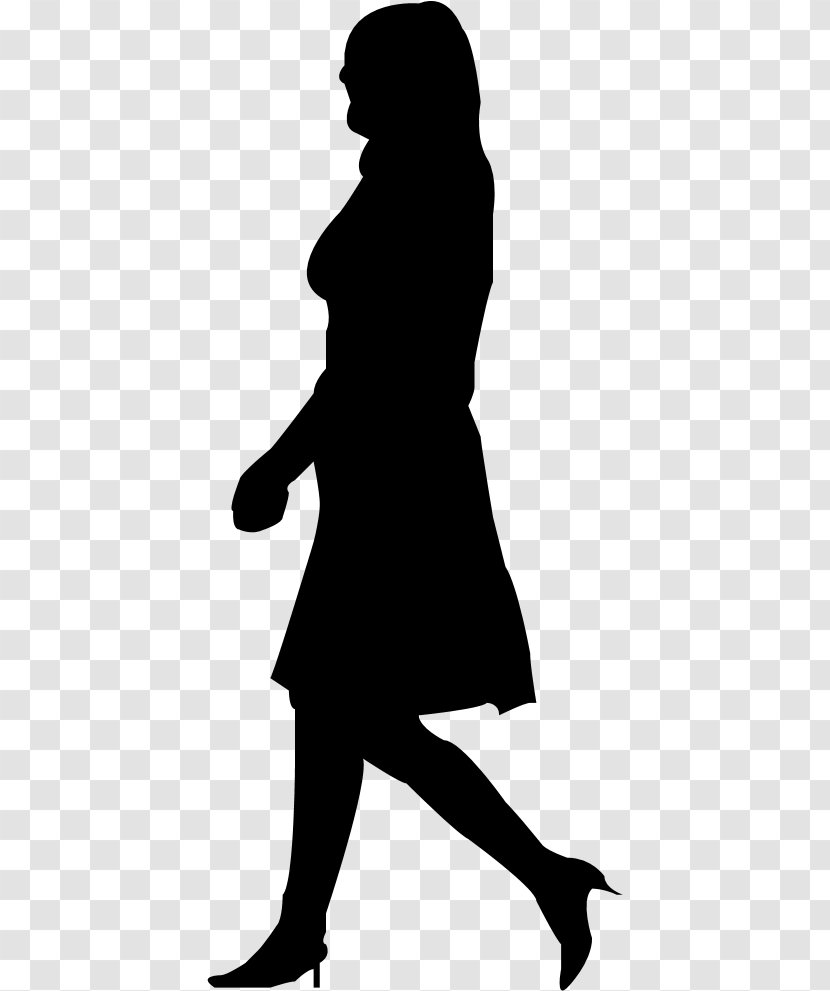 Silhouette Black And White Image Clip Art - Monochrome Photography - Princess Transparent PNG