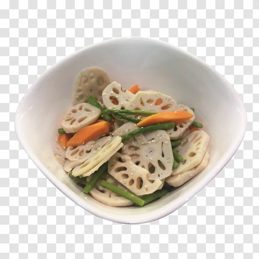 Lo Mein Chinese Noodles Fried Recipe Vegetarian Cuisine - Lotus Root Transparent PNG