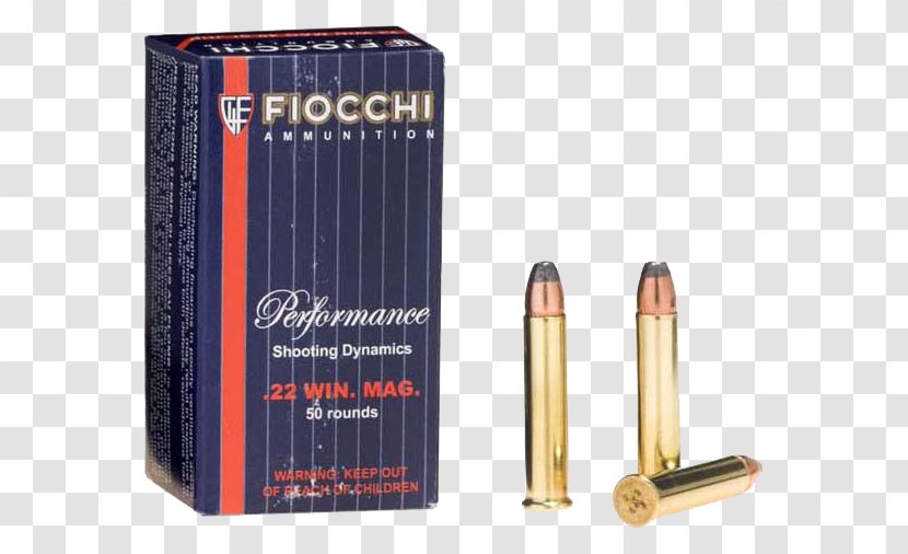.22 Winchester Magnum Rimfire Full Metal Jacket Bullet Firearm Ammunition Transparent PNG