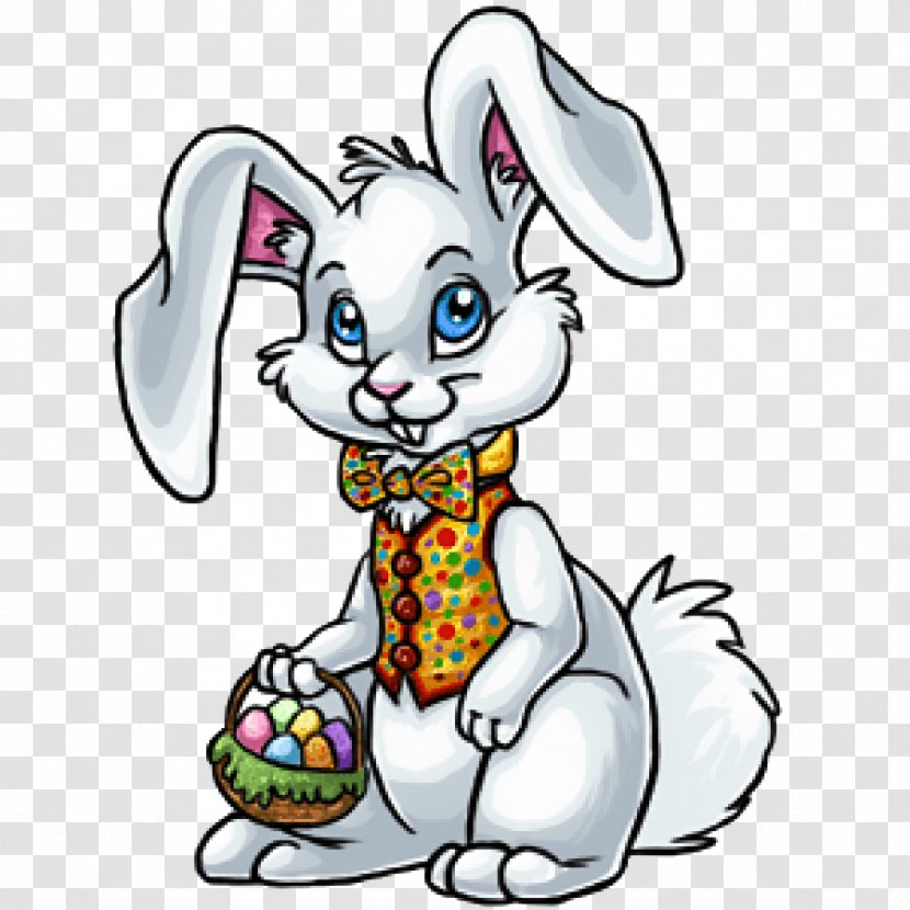 Easter Bunny Rabbit Fairfield Grace United Methodist Church Clip Art - Cartoon - Hand Painted Rabbit,lovely,Acting Cute,Take The Basket,Cartoon Transparent PNG