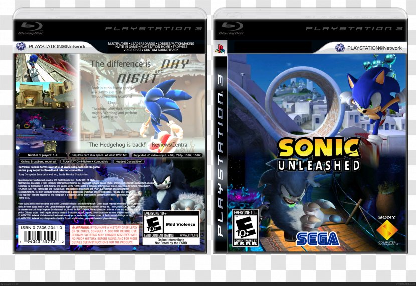 PlayStation 2 Sonic Unleashed Video Game Computer Software - Brand - Sony Playstation Transparent PNG
