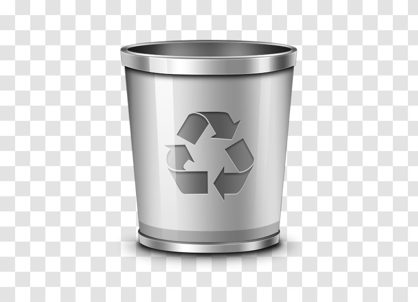 Trash Recycling Bin Waste Container Icon - Cylinder - Metal Can Transparent PNG
