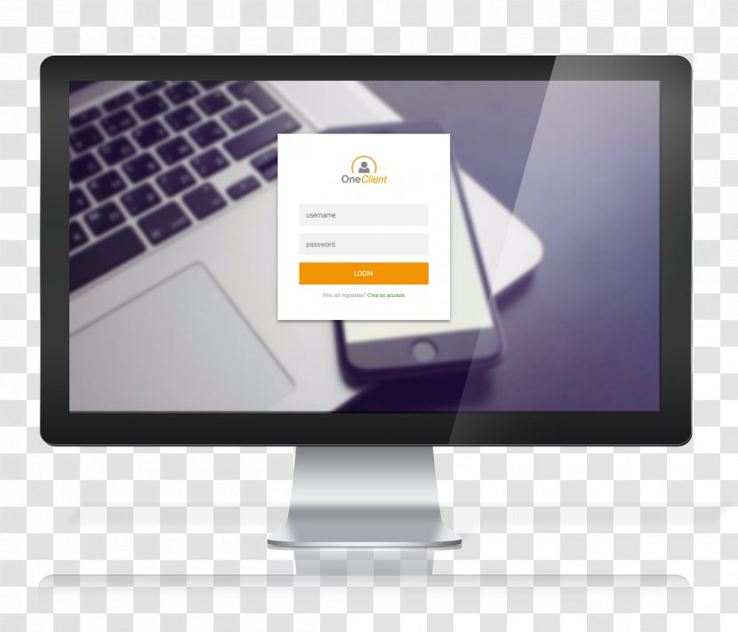 Mac Book Pro Business Waves Platform - Mockup Transparent PNG
