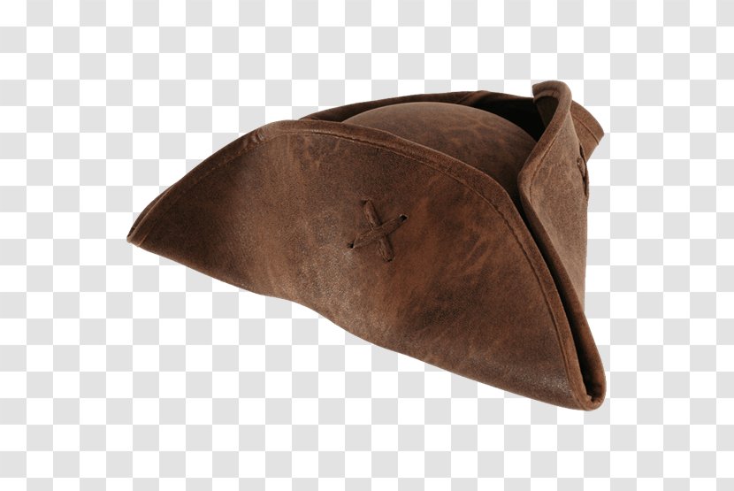 Jack Sparrow Pirates Of The Caribbean Hat Costume Tricorne - Leather - Pirate Transparent PNG