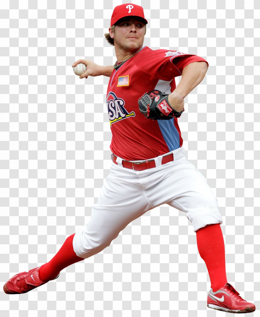 Pitcher Baseball Uniform College Softball Positions - Footwear - Philadelphia Phillies Transparent PNG