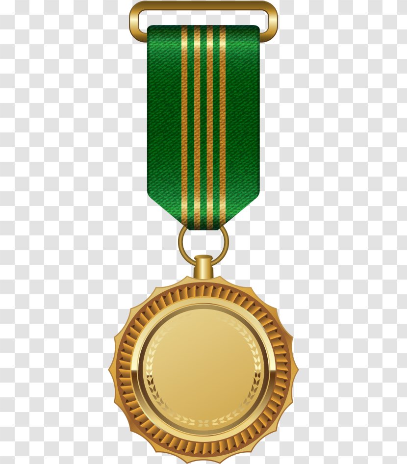Cartoon Gold Medal - Award - Trophy Emerald Transparent PNG