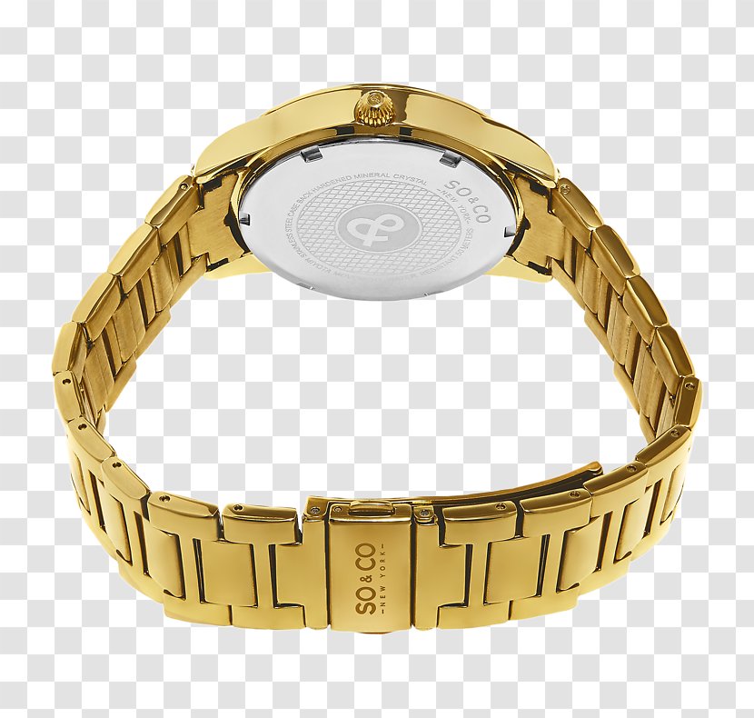 Silver Watch Strap Colored Gold - Dkny Transparent PNG
