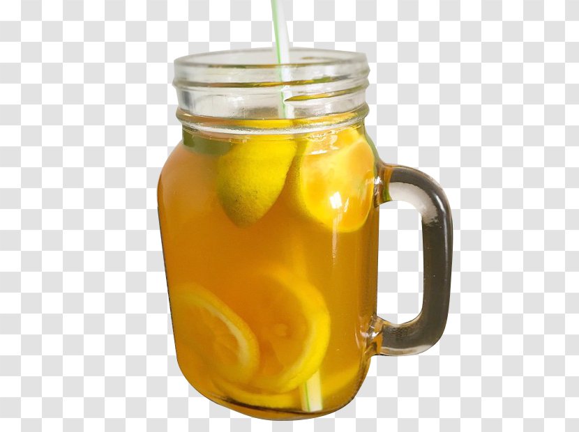 Lemon Tea Glass Cup - Slice - Transparent With Fruit Transparent PNG