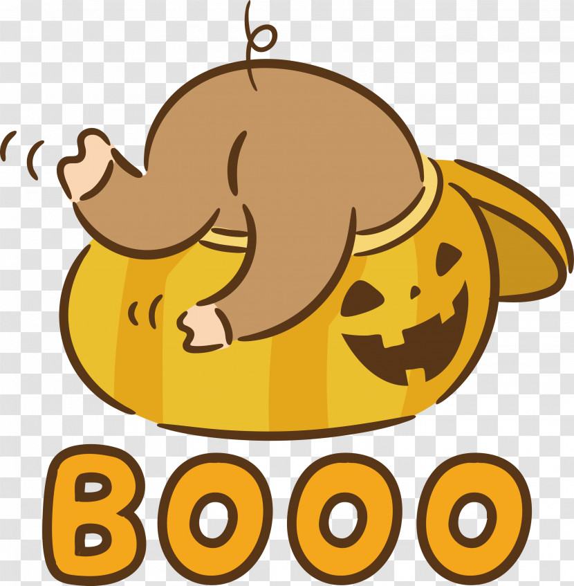 Booo Happy Halloween Transparent PNG