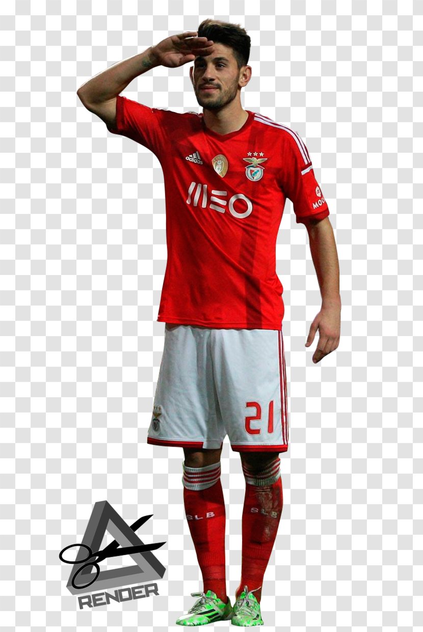 Pizzi S.L. Benfica Jersey Rendering Football Player Transparent PNG