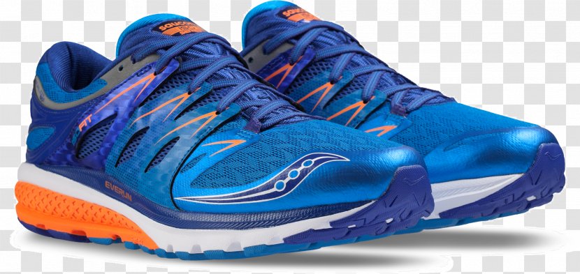 Saucony Shoe Blue Sneakers Orange - Cross Training - Running Shoes Transparent PNG