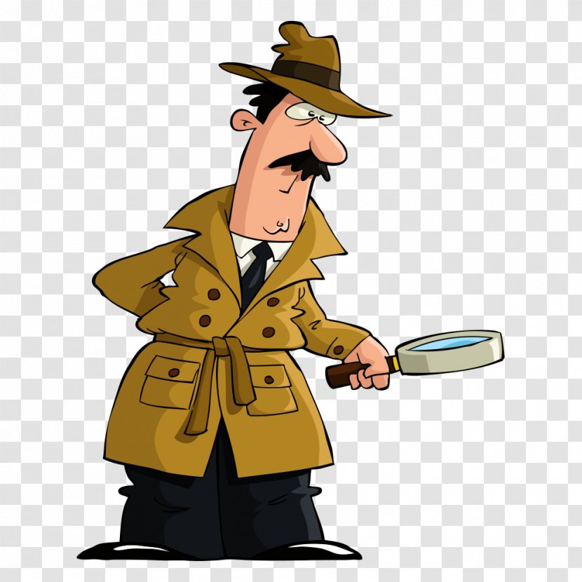 Detective Royalty-free Clip Art - Magnifying Glass - Vector Man Take A Transparent PNG