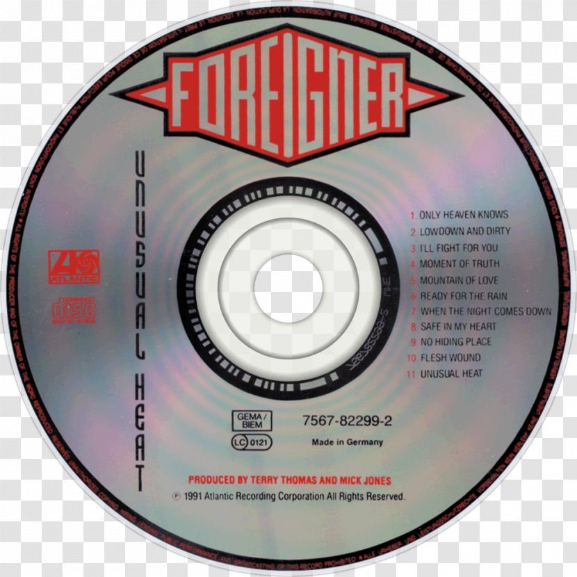 Foreigner KulturPur I Want To Know What Love Is Unusual Heat Compact Disc - Hot Blooded And Other Hits Transparent PNG