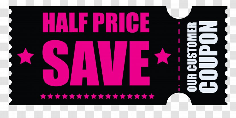 Coupon Voucher Price Sales Clip Art - Code - Black Friday Half Clipart Image Transparent PNG