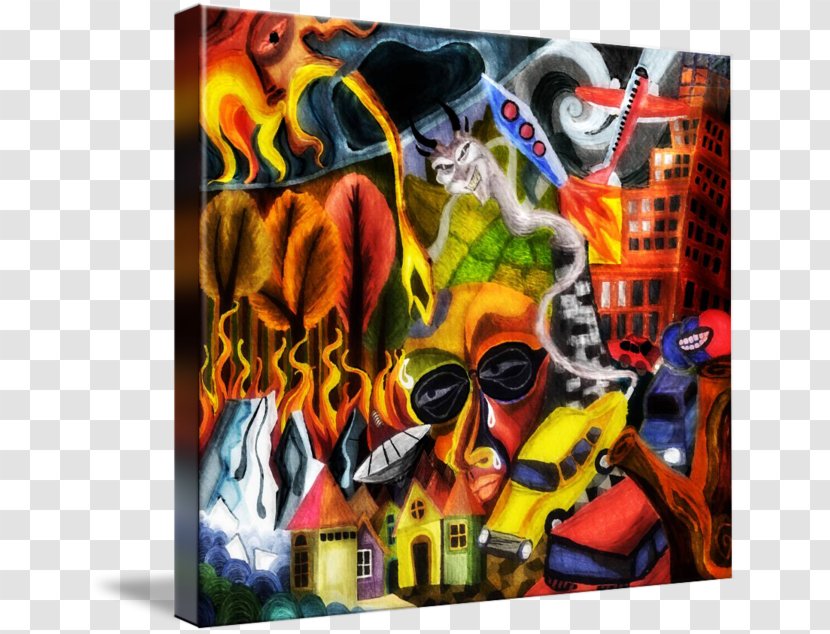 Crime And Punishment Art Imagekind Mural Graffiti - Modern Transparent PNG