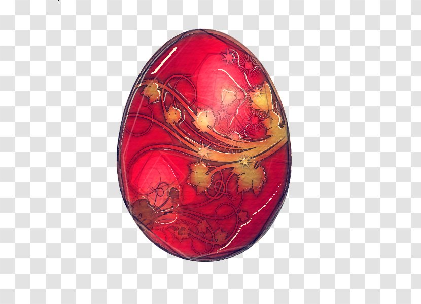 Easter Egg - Maroon - Fashion Accessory Oval Transparent PNG