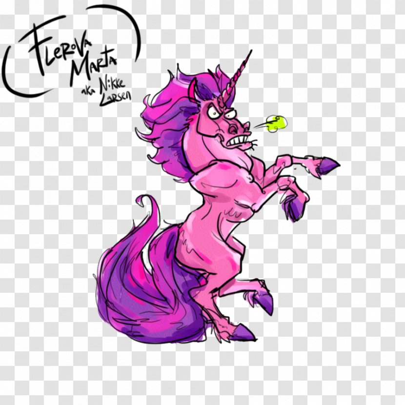 Art Unicorn Horse Pink - Fictional Character - Unicorns Transparent PNG