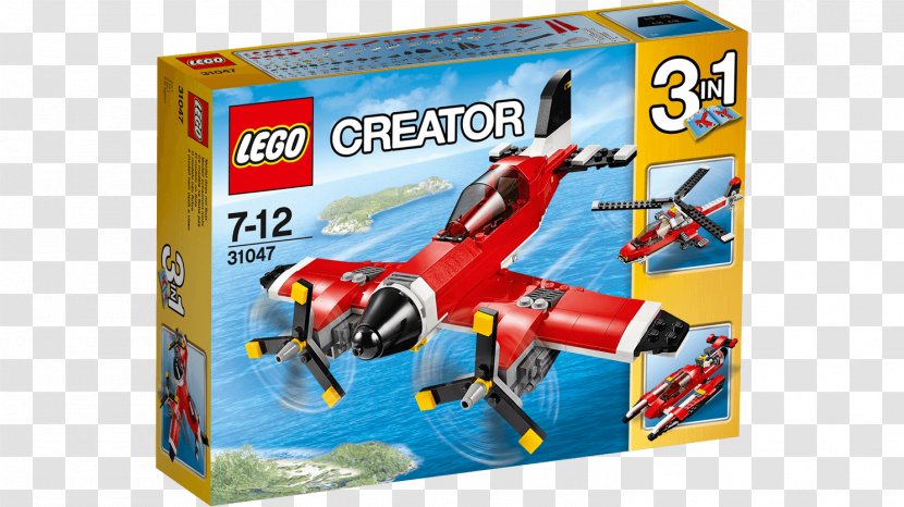 Airplane LEGO 31047 Creator Propeller Plane Lego The Group - Minifigure Transparent PNG