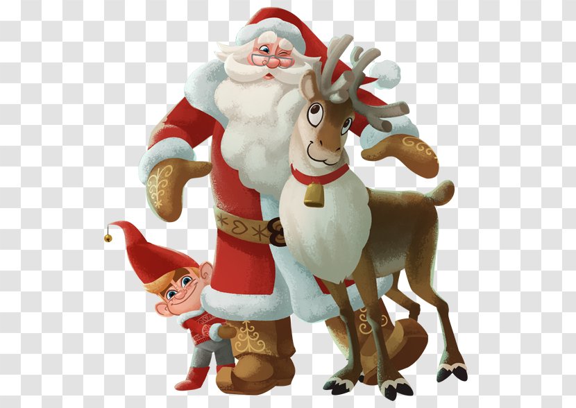Santa Claus Joulupukki Korvatunturi Christmas Reindeer - Child Transparent PNG