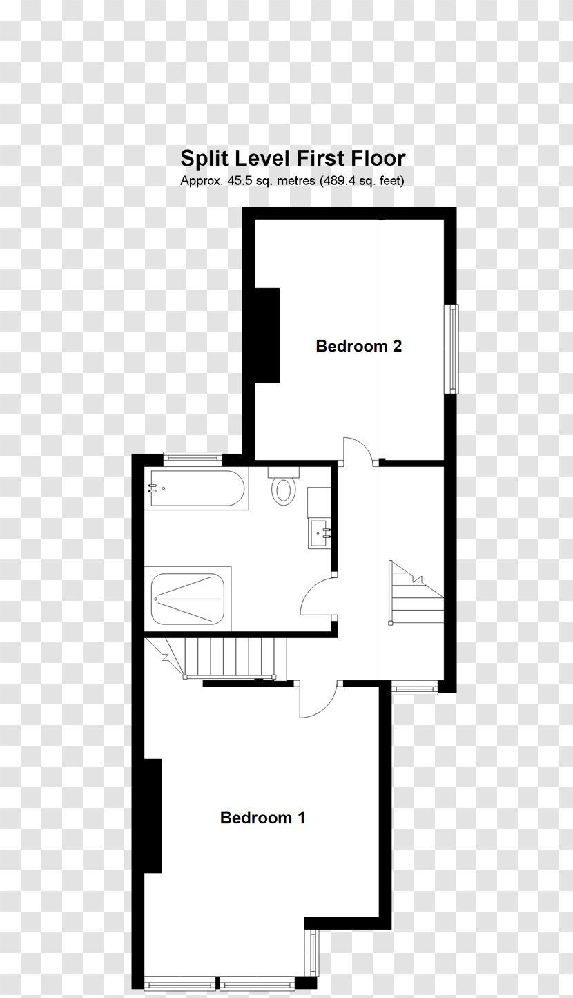 Paper Floor Plan Line Angle - White Transparent PNG
