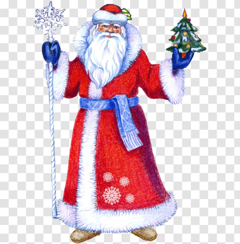 Ded Moroz Santa Claus Snegurochka Jack Frost Christmas - Decoration Transparent PNG