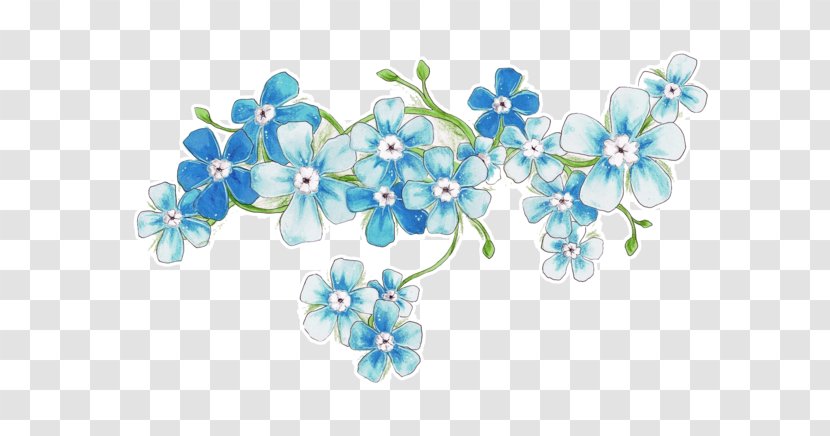 DeviantArt Blue - Turquoise - Flower Transparent PNG