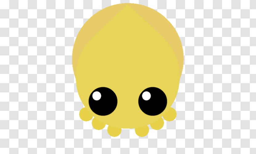 Mope.io Cuttlefish Animal Squid Web Browser - Yellow - Cuttle Transparent PNG