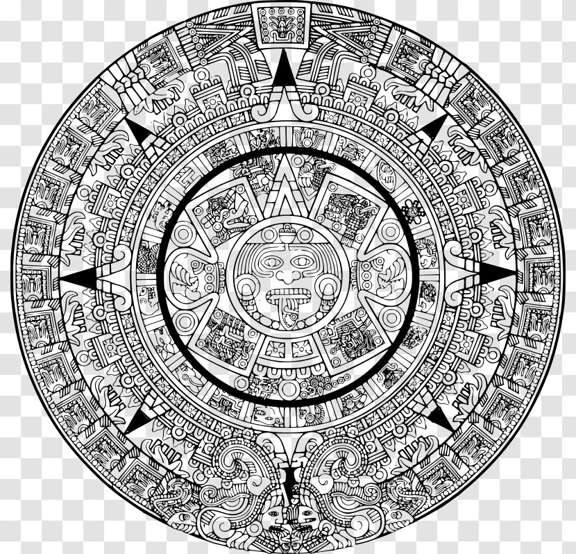 Maya Civilization Aztec Calendar Stone Mayan Transparent PNG