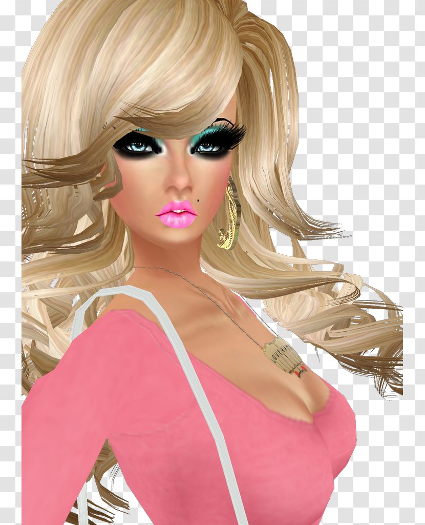 Barbie Blond Skin Anybody Hair - Watercolor Transparent PNG