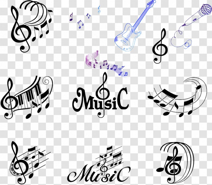Musical Note Royalty-free - Watercolor - Elements Transparent PNG