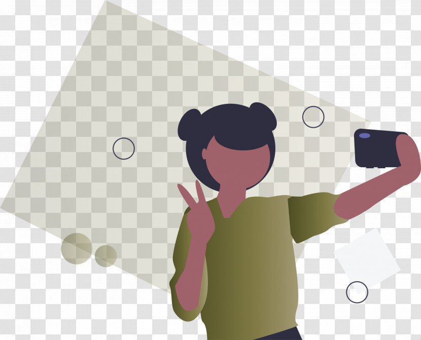 Taking Selfie Girl Camera Transparent PNG