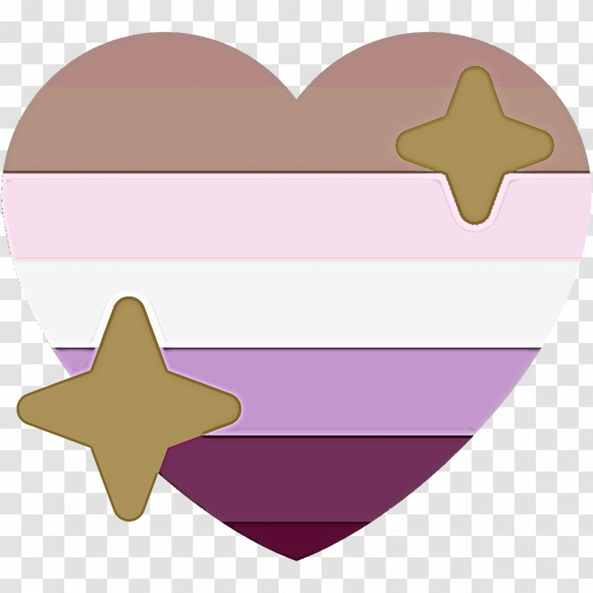 Purple Pink Heart Star Transparent PNG