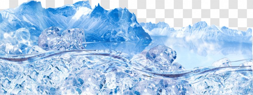 Iceberg Drop Splash Ice Cube - Cold - Snow Scenery Outdoor Creativity Transparent PNG