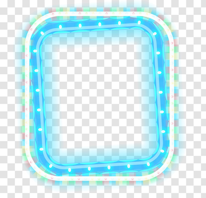 Light Blue - Picture Frames Transparent PNG