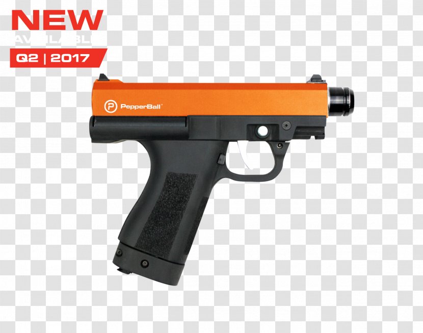 Gun Pepper-spray Projectile Weapon Firearm Pistol - Air - Product Border Transparent PNG