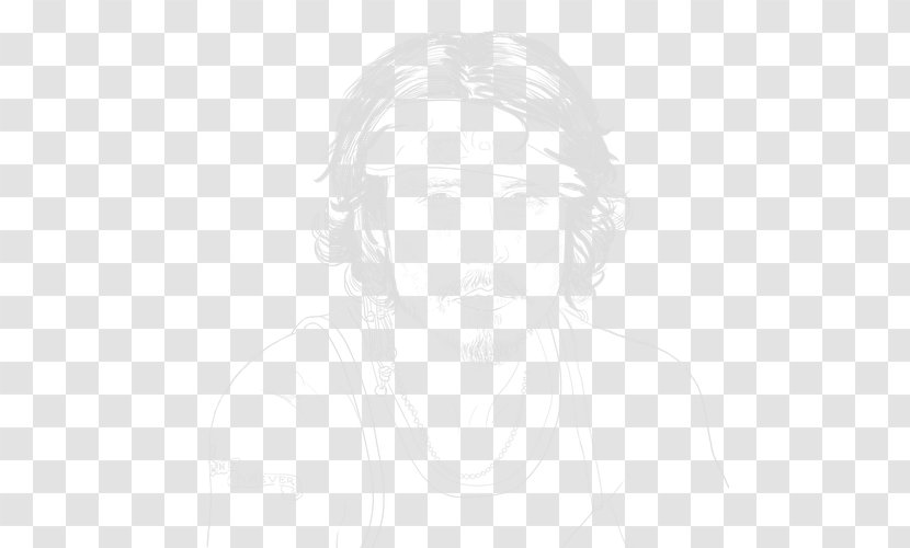 Drawing Portrait Monochrome Sketch - Black And White - Johnny Depp Transparent PNG