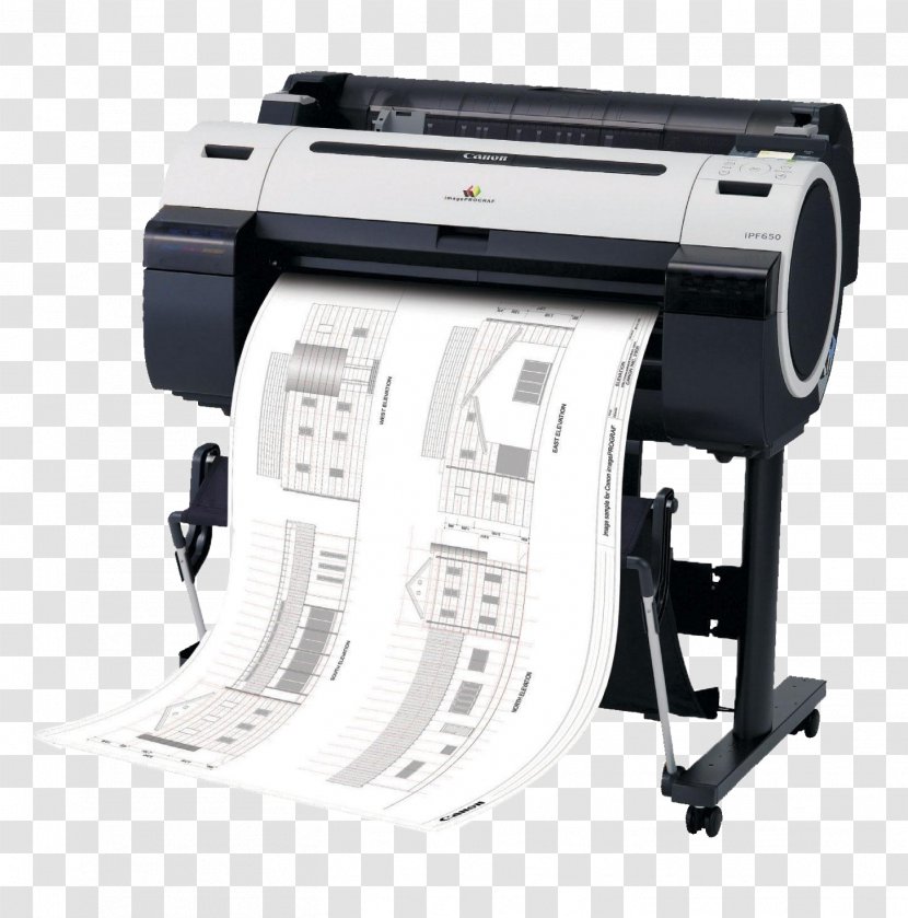 Wide-format Printer Canon Imageprograf Inkjet Printing - Ipf680 - Displaylink Transparent PNG