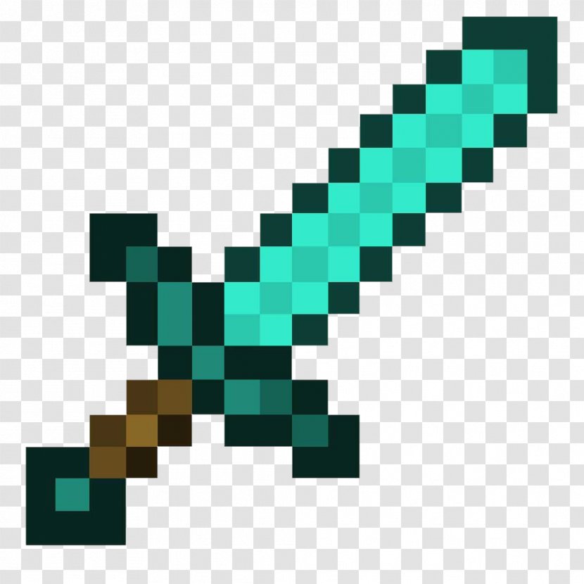 Minecraft: Pocket Edition Story Mode Weapon Sword - Minecraft - Diamond Birthday Cliparts Transparent PNG