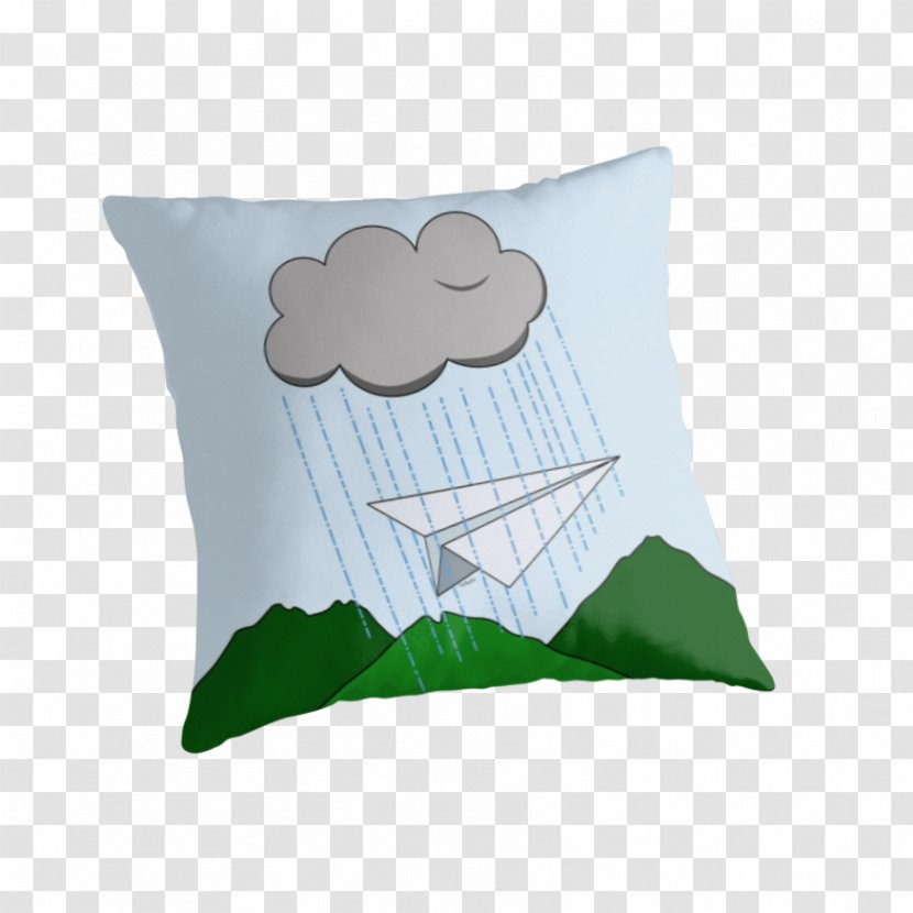 Throw Pillows Cushion Textile Green - Pillow - Throwing Paperrplanes Transparent PNG