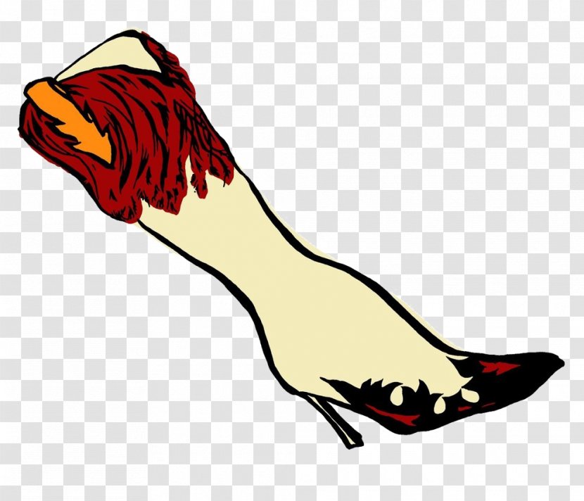 Shoe Boot Illustration - Rooster - Creative Hand-painted Boots Transparent PNG