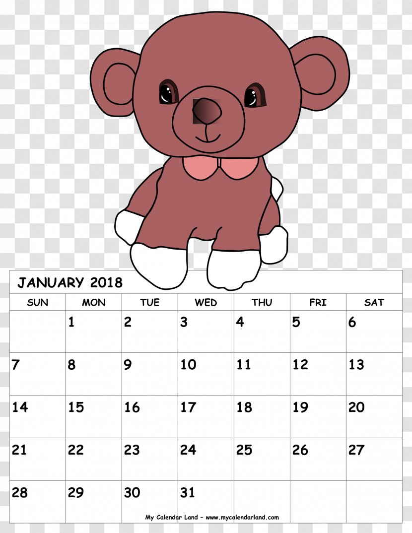 Online Calendar 0 Child January - Heart Transparent PNG