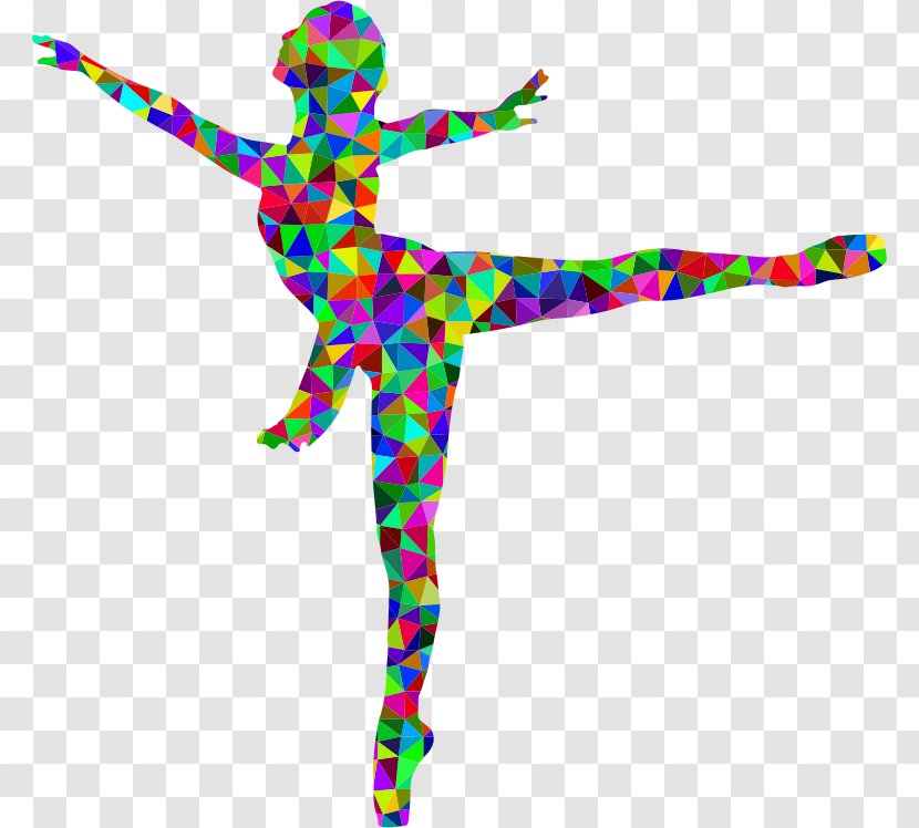 Low Poly Ballet Dancer Polygon Clip Art - Drawing - Lowpoly Transparent PNG