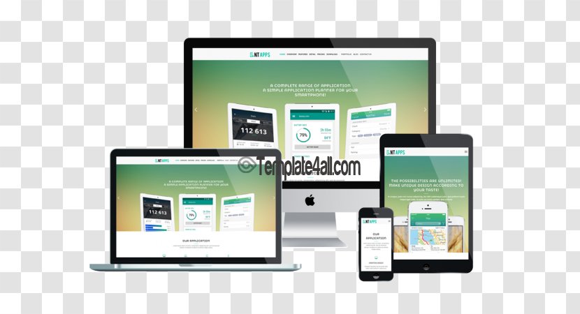 Responsive Web Design Template System Website - Smartphone - Ws Ecommerce Transparent PNG