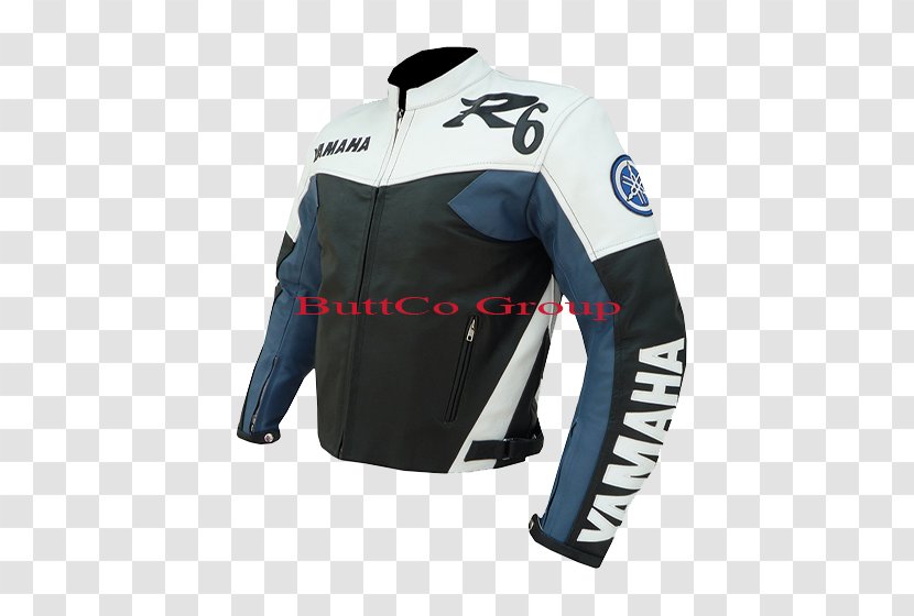 Leather Jacket Motorcycle Helmets Clothing - Yamaha Yzfr6 - Biker Transparent PNG