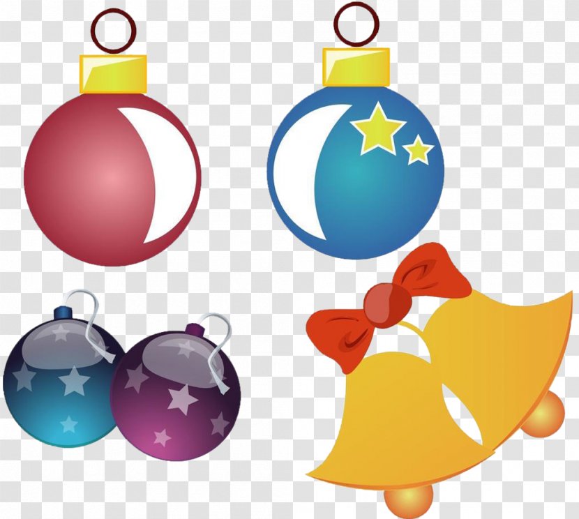 Christmas Cartoon Bell Illustration - Product Design - Bells Transparent PNG