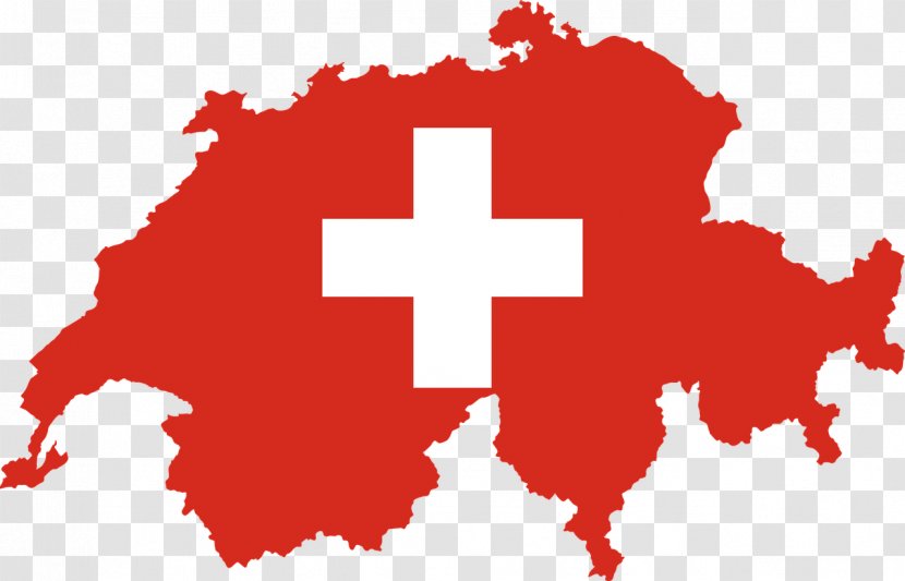 Flag Of Switzerland National Map - Europe Transparent PNG
